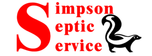 Septic tank pumping service truck